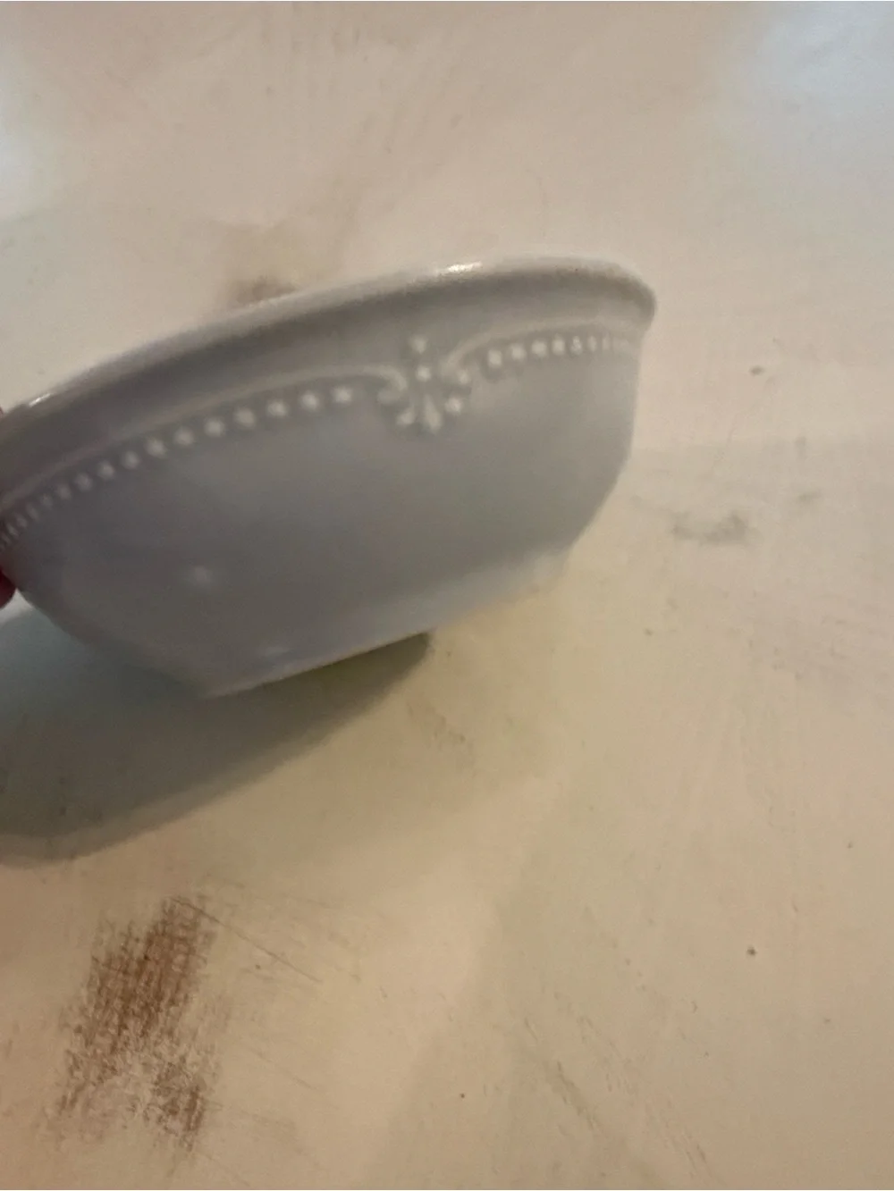 Pfaltzgraff Sea Blue Pearls Lavender Cereal Bowls Retired 1999